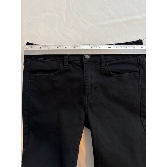 American Eagle Next Level Stretch Mid-Rise Jegging Sexy Slimming Black Denim 4 - Picture 8 of 11